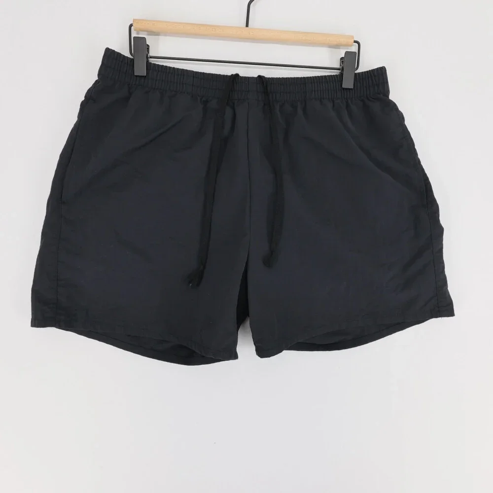 John Elliott Shorts Mens L (3) Black Nylon Drawstring Elastic Waist Casual